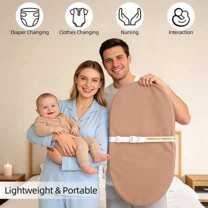 Baby Changing Pad Waterproof Vegan Leather Wipeable