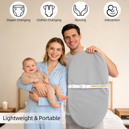 Baby Changing Pad Waterproof Vegan Leather Wipeable