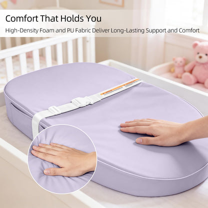 Baby Changing Pad Waterproof Vegan Leather Wipeable