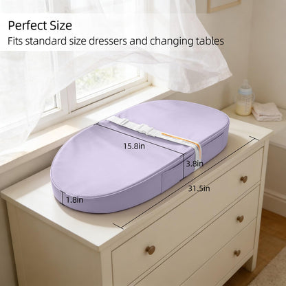 Baby Changing Pad Waterproof Vegan Leather Wipeable