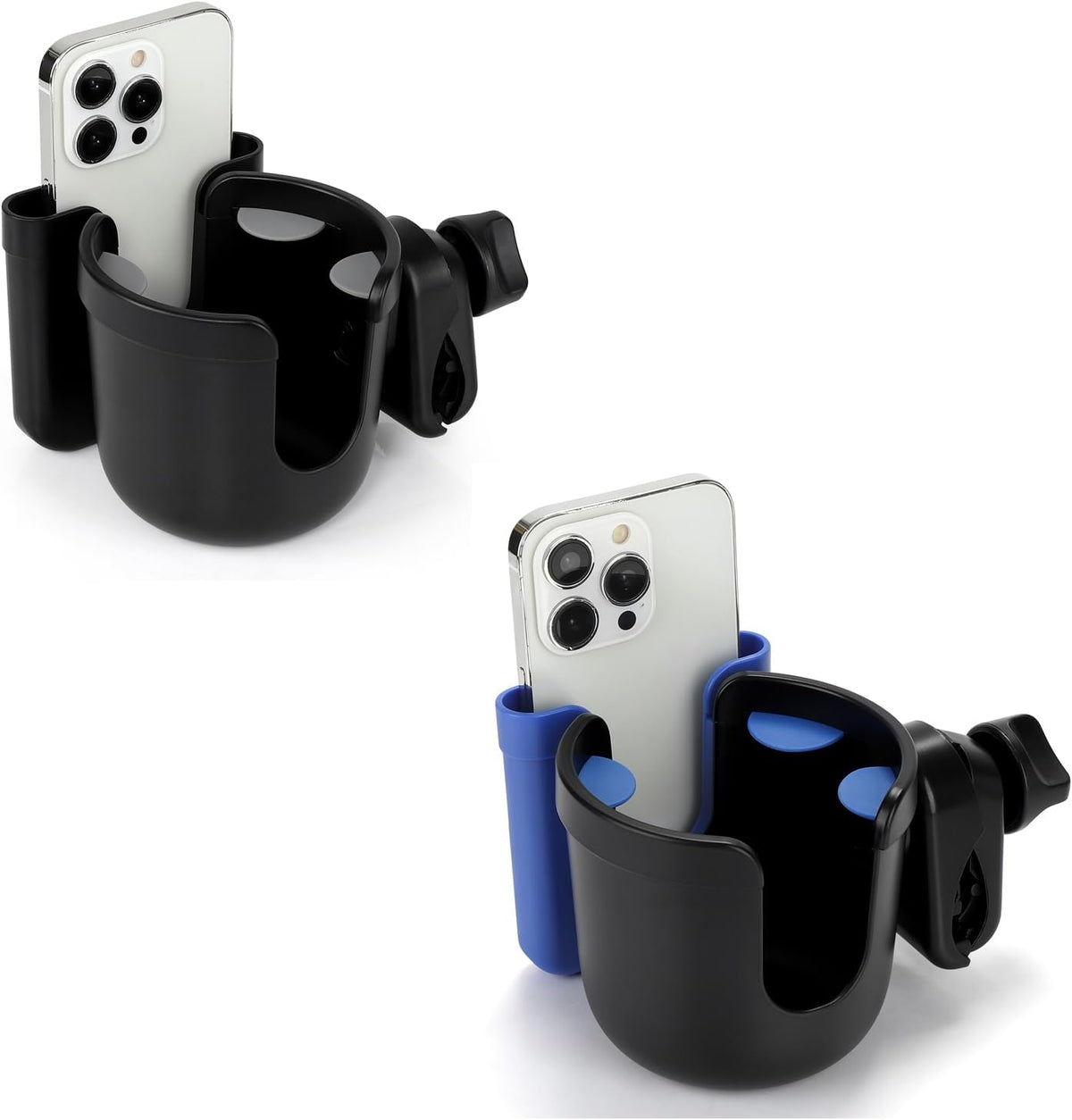  2-in-1 Walker Cup Holder with Phone Holder, Wheelchair Cup Holder