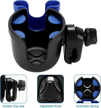  2-in-1 Walker Cup Holder with Phone Holder, Wheelchair Cup Holder