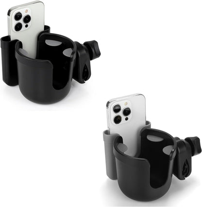 2-in-1 Walker Cup Holder with Phone Holder, Wheelchair Cup Holder