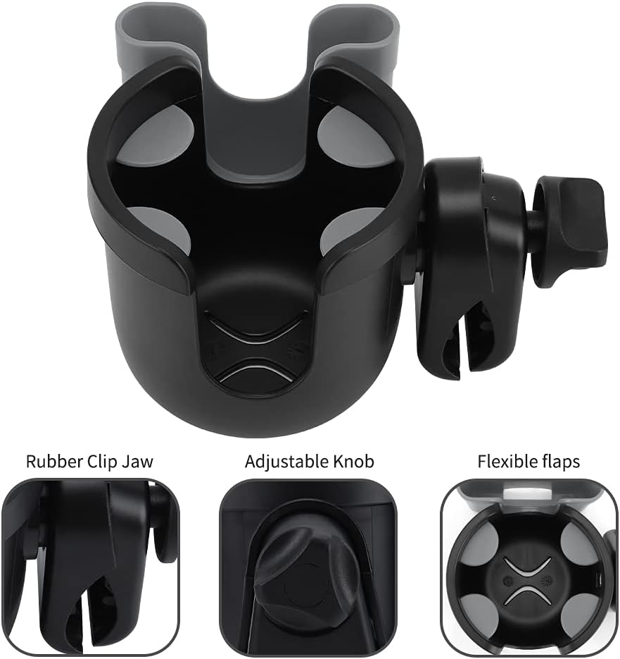  2-in-1 Walker Cup Holder with Phone Holder, Wheelchair Cup Holder