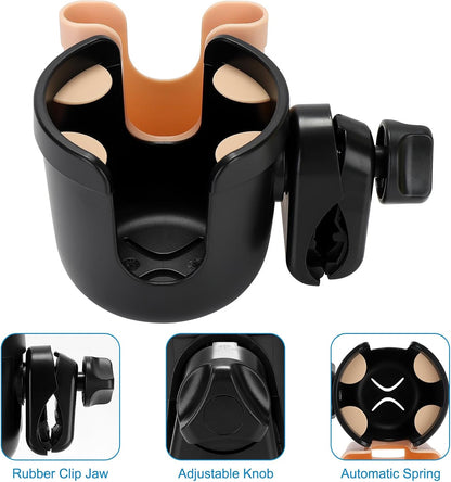  2-in-1 Walker Cup Holder with Phone Holder, Wheelchair Cup Holder