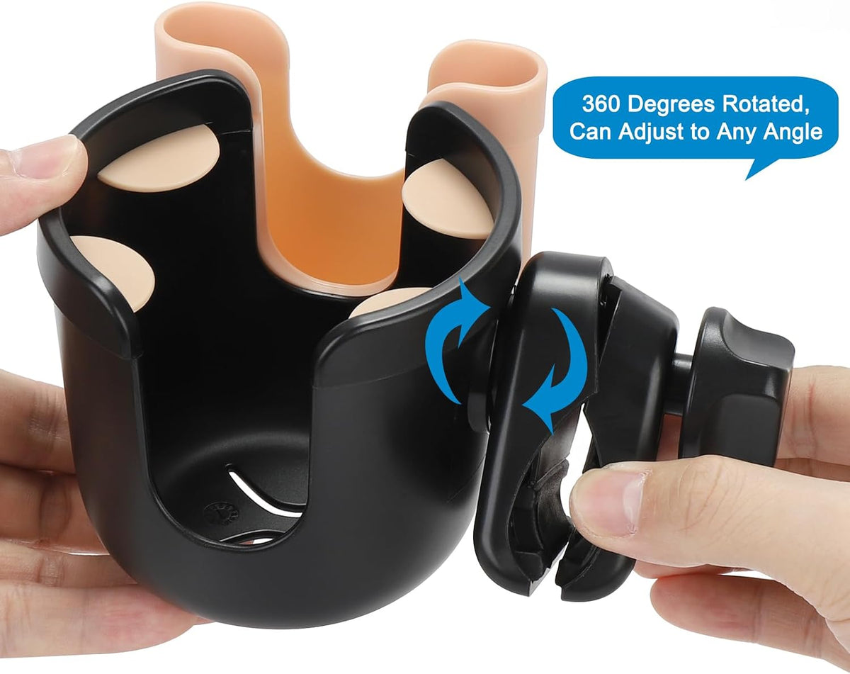 2-in-1 Walker Cup Holder with Phone Holder, Wheelchair Cup Holder