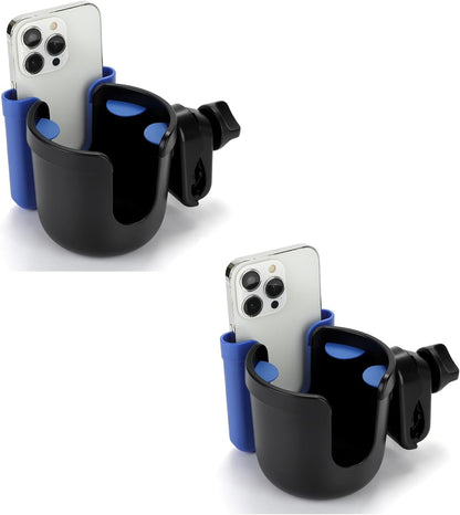  2-in-1 Walker Cup Holder with Phone Holder, Wheelchair Cup Holder
