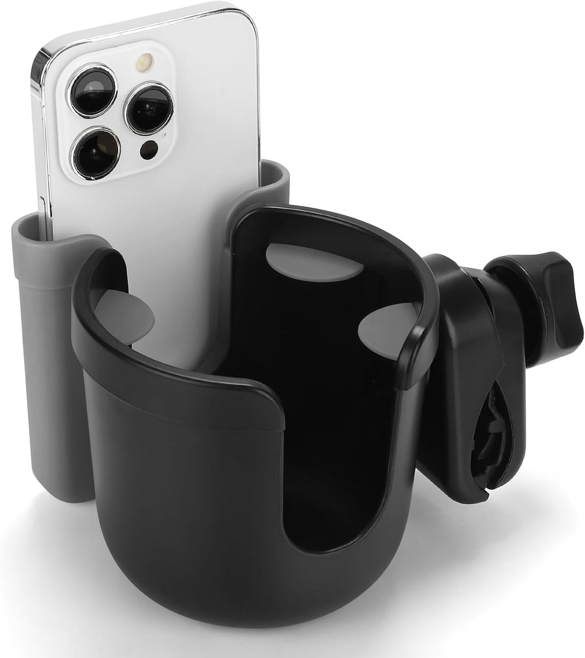  2-in-1 Walker Cup Holder with Phone Holder, Wheelchair Cup Holder