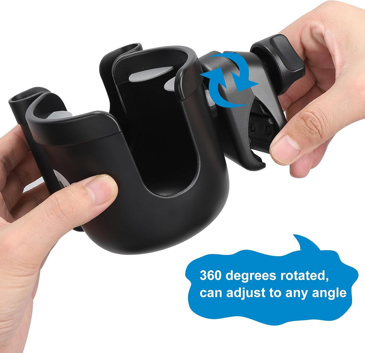  2-in-1 Walker Cup Holder with Phone Holder, Wheelchair Cup Holder