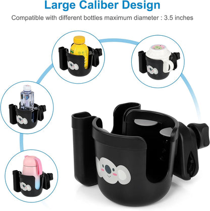  2-in-1 Walker Cup Holder with Phone Holder, Wheelchair Cup Holder