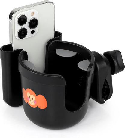  2-in-1 Walker Cup Holder with Phone Holder, Wheelchair Cup Holder
