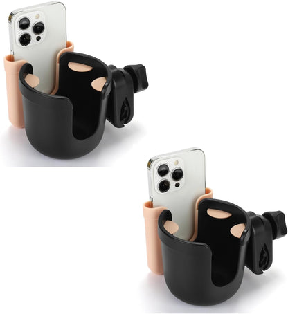  2-in-1 Walker Cup Holder with Phone Holder, Wheelchair Cup Holder
