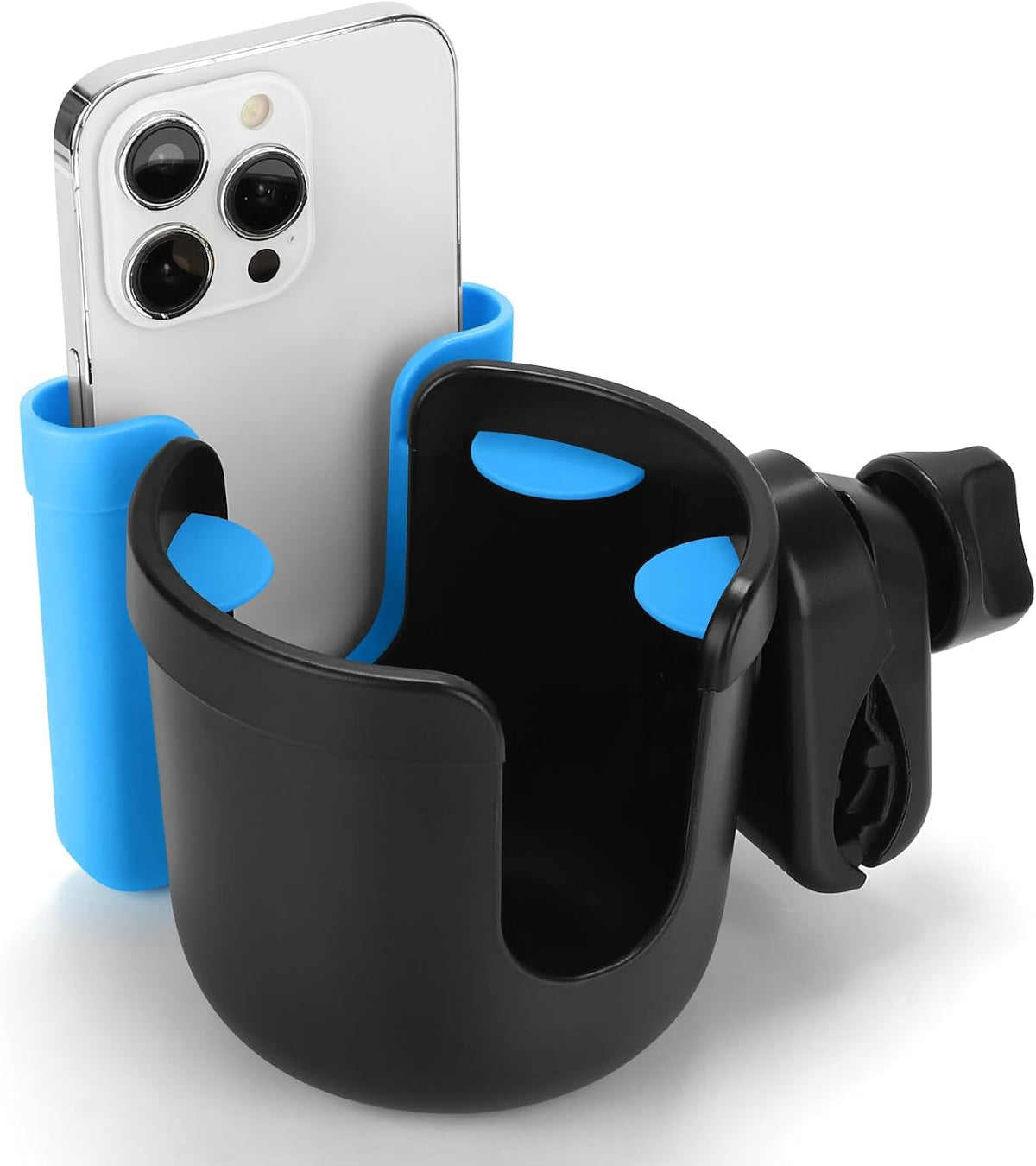  2-in-1 Walker Cup Holder with Phone Holder, Wheelchair Cup Holder