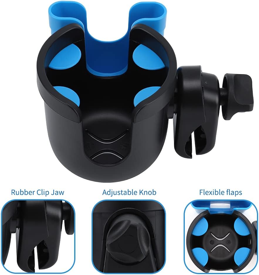  2-in-1 Walker Cup Holder with Phone Holder, Wheelchair Cup Holder