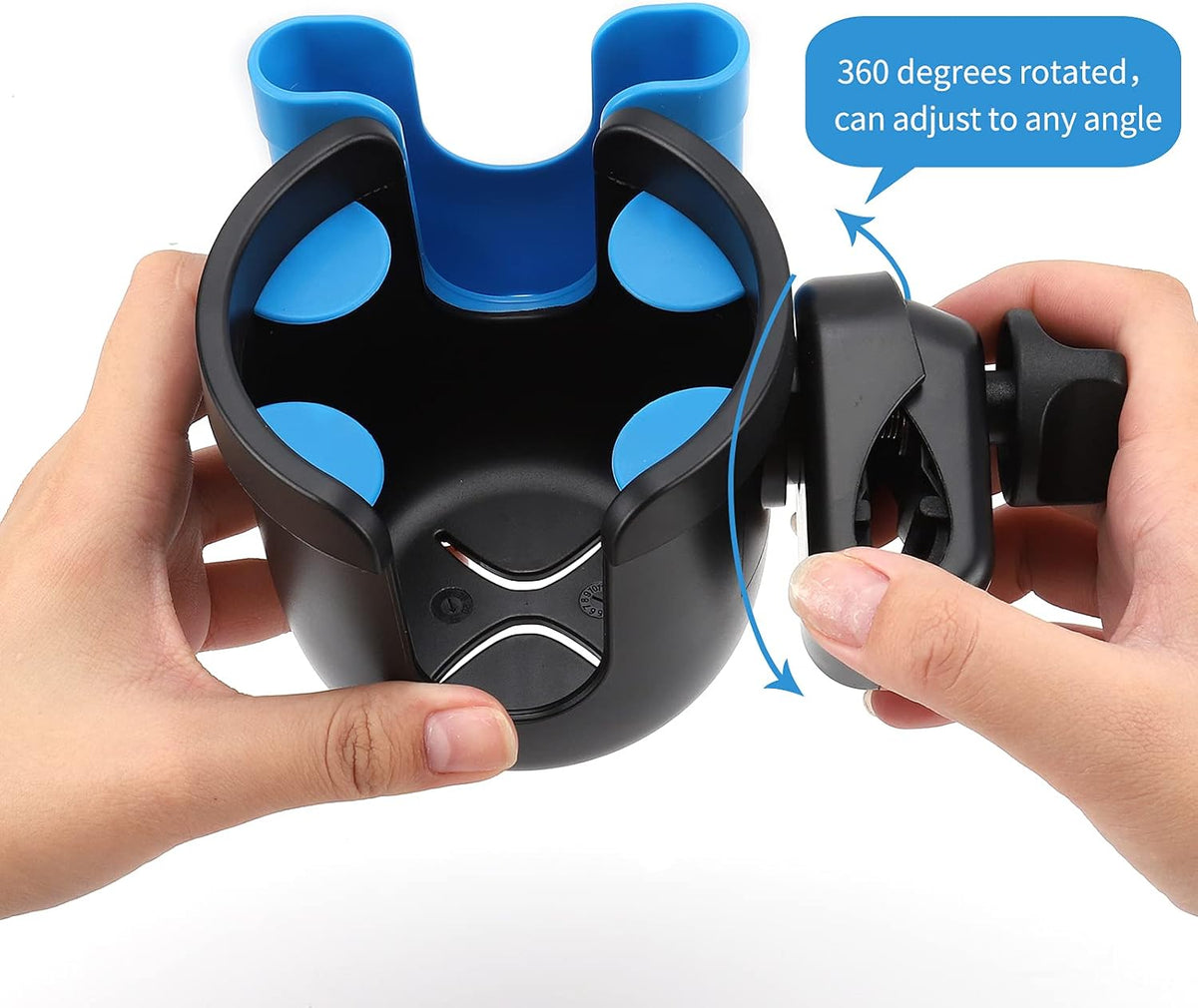  2-in-1 Walker Cup Holder with Phone Holder, Wheelchair Cup Holder