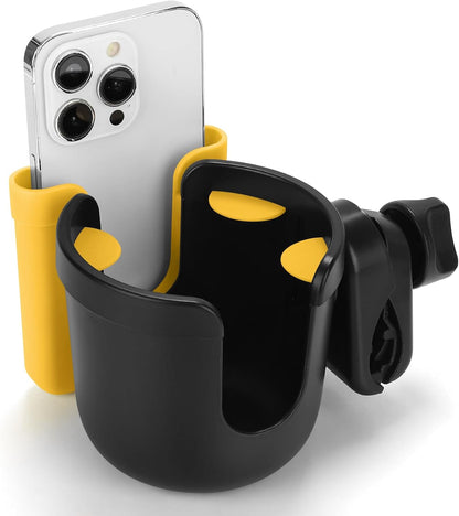  2-in-1 Walker Cup Holder with Phone Holder, Wheelchair Cup Holder