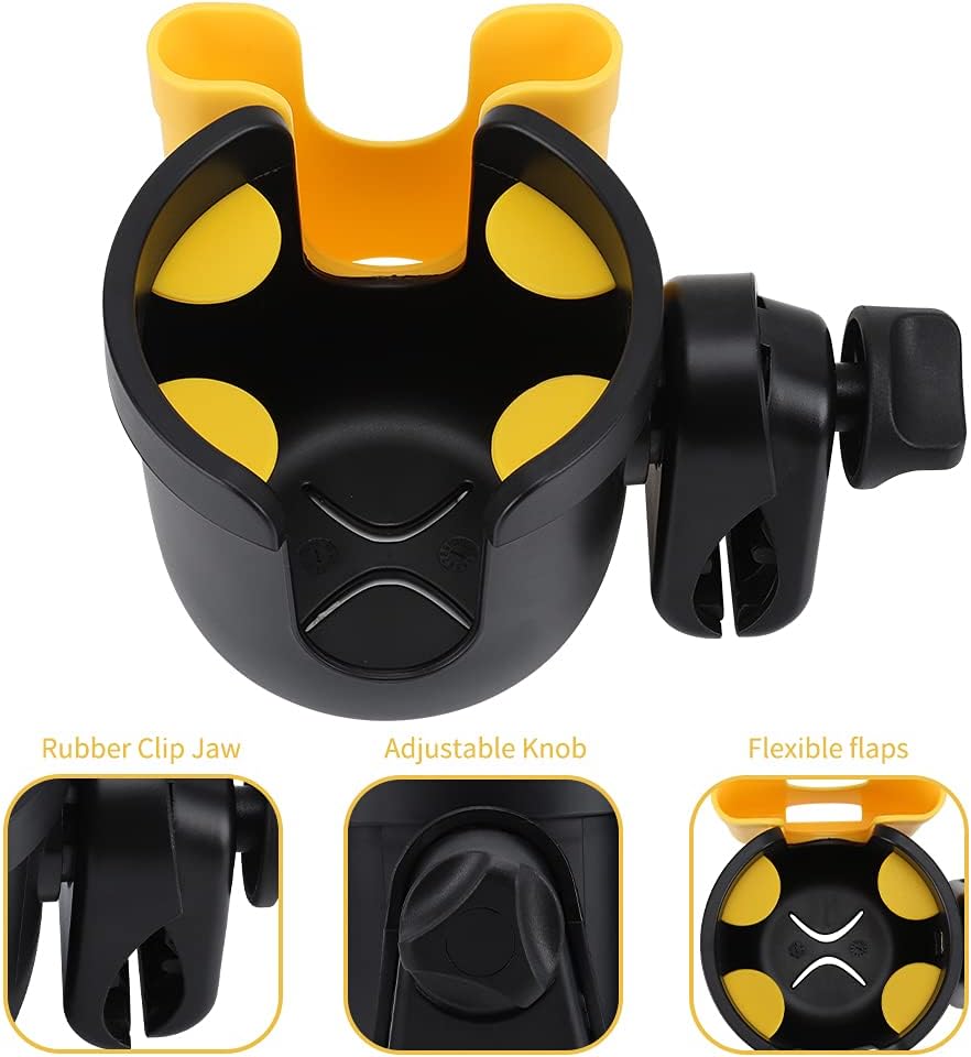  2-in-1 Walker Cup Holder with Phone Holder, Wheelchair Cup Holder