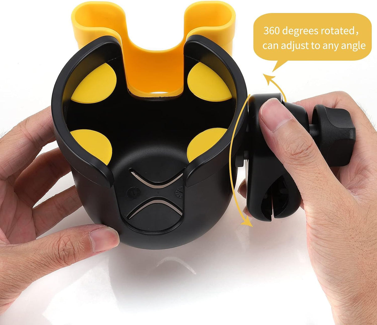  2-in-1 Walker Cup Holder with Phone Holder, Wheelchair Cup Holder