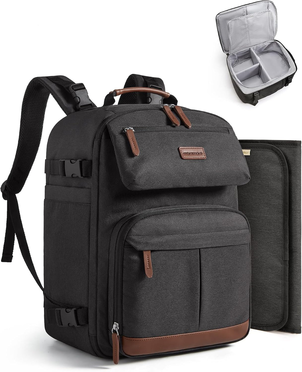 Diaper Bag Backpack Multi-Pocket Travel Baby Bag with Changing Pad