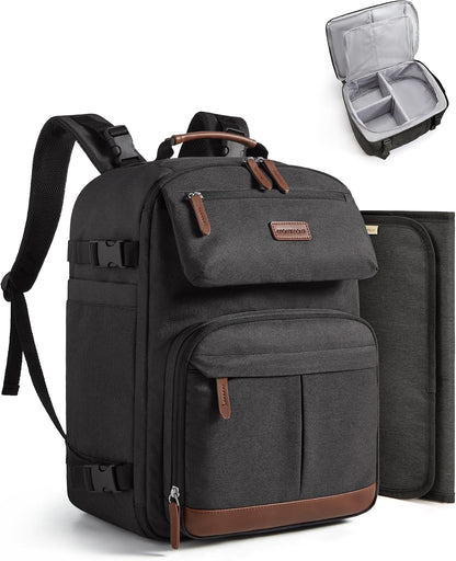 Diaper Bag Backpack Multi-Pocket Travel Baby Bag with Changing Pad