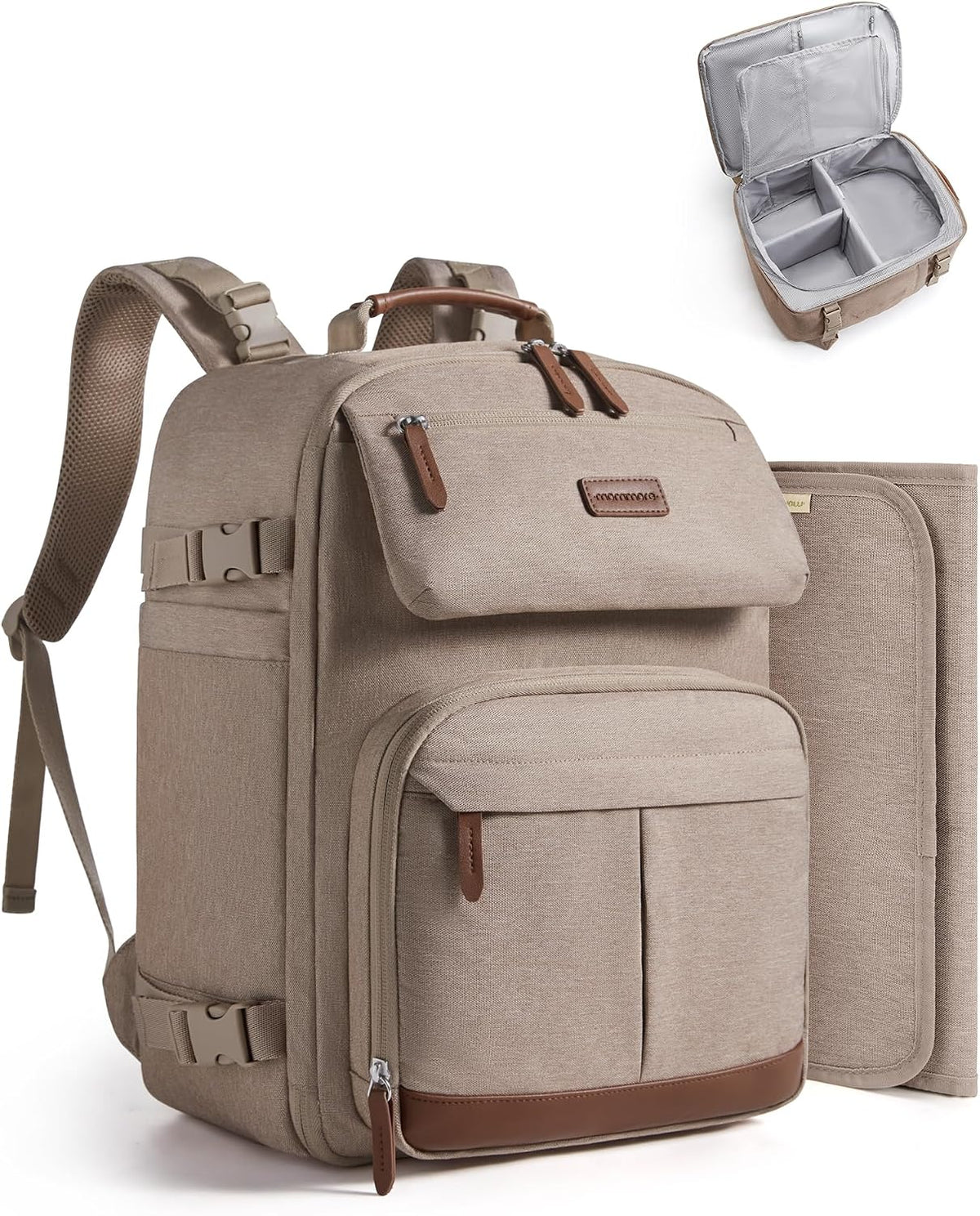 Diaper Bag Backpack Multi-Pocket Travel Baby Bag with Changing Pad