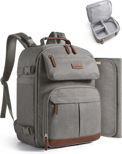 Diaper Bag Backpack Multi-Pocket Travel Baby Bag with Changing Pad