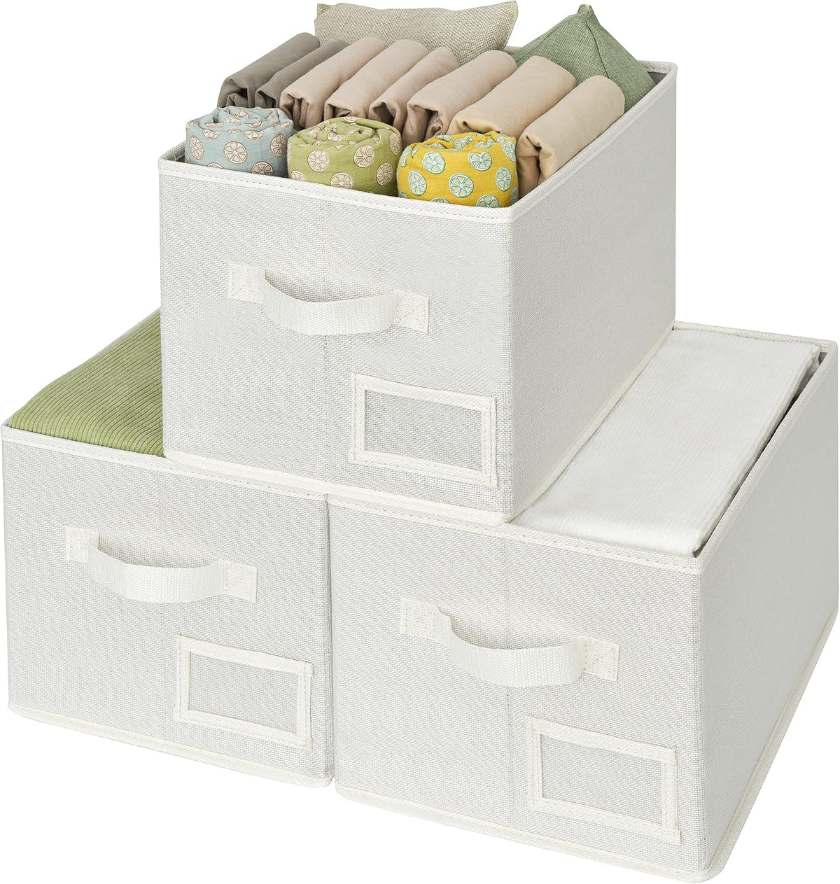 Bundle of 1-Pack Over The Door Storage Organizer & 3-Pack Clothing Storage Bins