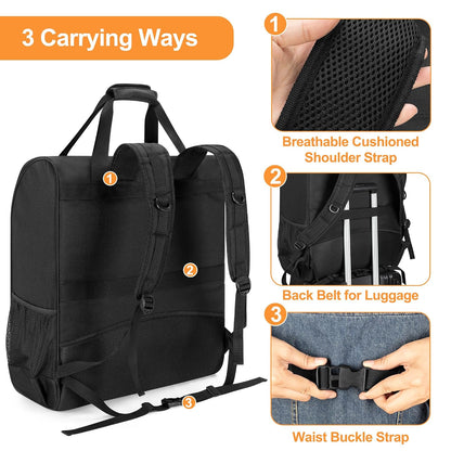 Stroller Backpack Compatible with BABYZEN YOYO2, Black, Patented Design