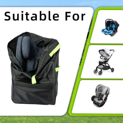 Car Seat Travel Bag,Double Waterproof Oxford Gate Check Bags