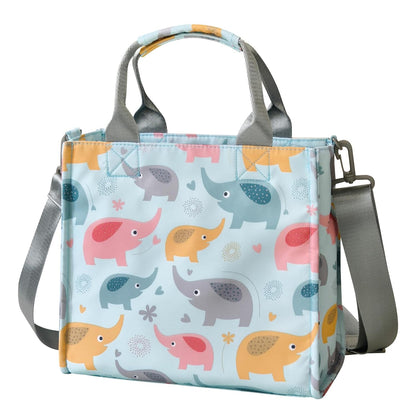 Small Diaper Bag Tote Waterproof Travel Mini Diaper Bag Multi-Function Baby Handbag Crossbody Purse(Cute Dinosaur)
