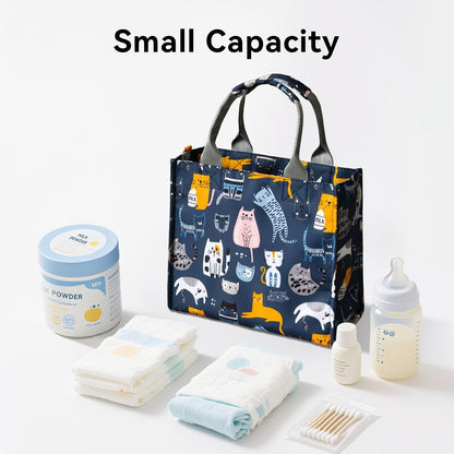 Small Diaper Bag Tote Waterproof Travel Mini Diaper Bag Multi-Function Baby Handbag Crossbody Purse(Cute Dinosaur)