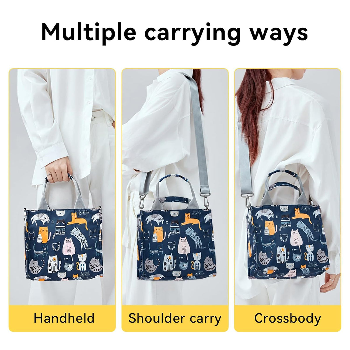 Small Diaper Bag Tote Waterproof Travel Mini Diaper Bag Multi-Function Baby Handbag Crossbody Purse(Cute Dinosaur)