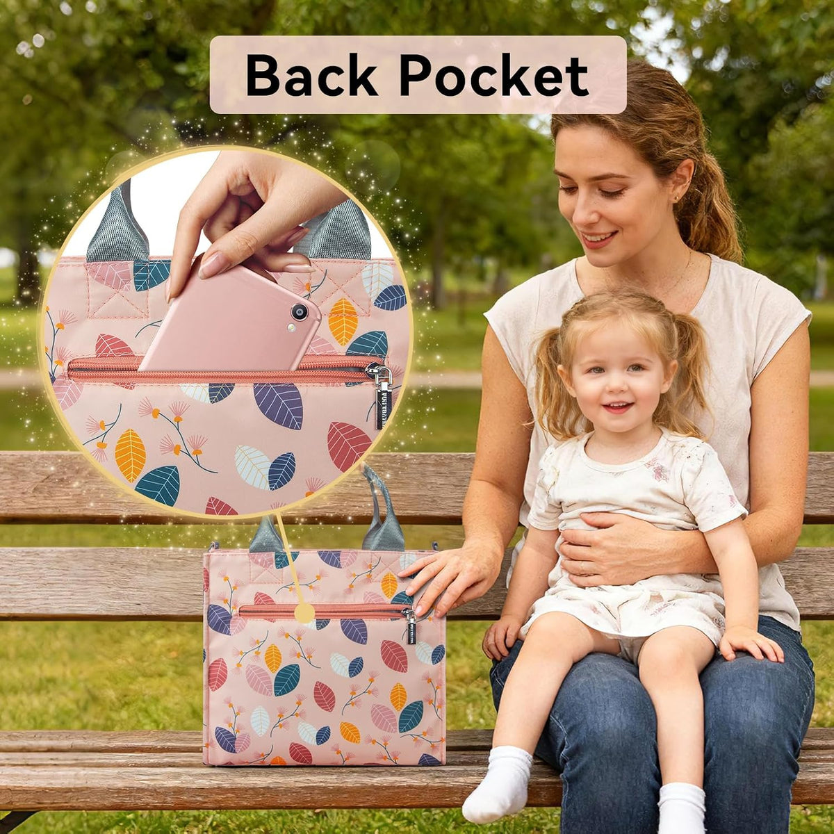 Small Diaper Bag Tote Waterproof Travel Mini Diaper Bag Multi-Function Baby Handbag Crossbody Purse(Cute Dinosaur)