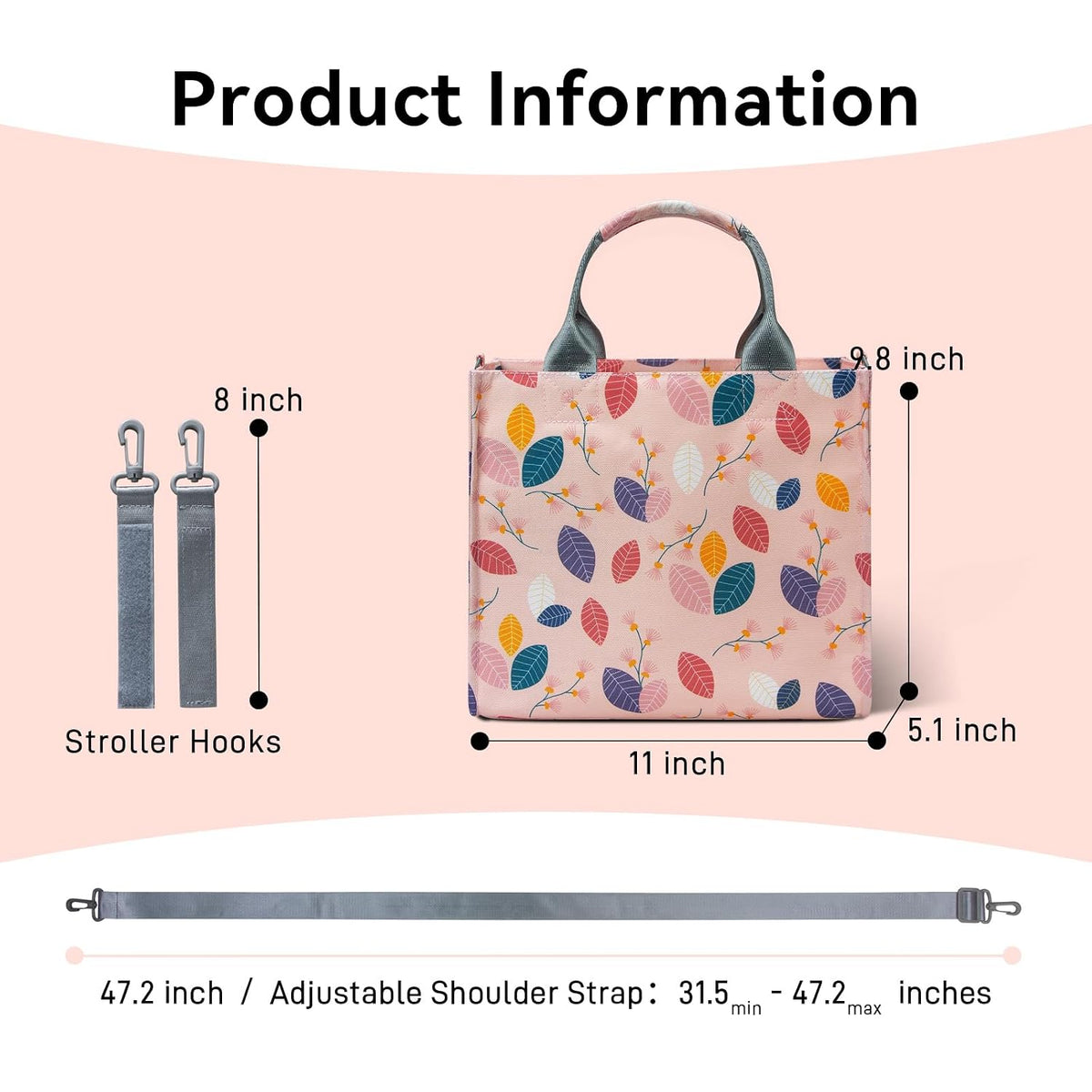 Small Diaper Bag Tote Waterproof Travel Mini Diaper Bag Multi-Function Baby Handbag Crossbody Purse(Cute Dinosaur)