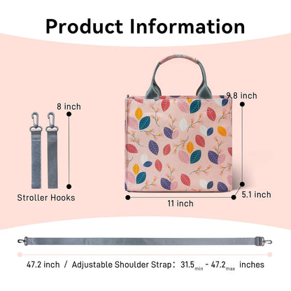 Small Diaper Bag Tote Waterproof Travel Mini Diaper Bag Multi-Function Baby Handbag Crossbody Purse(Cute Dinosaur)