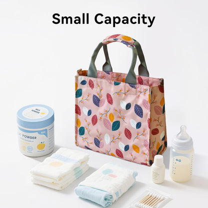 Small Diaper Bag Tote Waterproof Travel Mini Diaper Bag Multi-Function Baby Handbag Crossbody Purse(Cute Dinosaur)