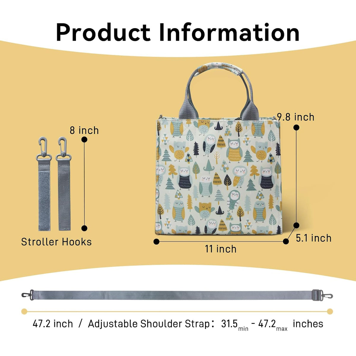 Small Diaper Bag Tote Waterproof Travel Mini Diaper Bag Multi-Function Baby Handbag Crossbody Purse(Cute Dinosaur)