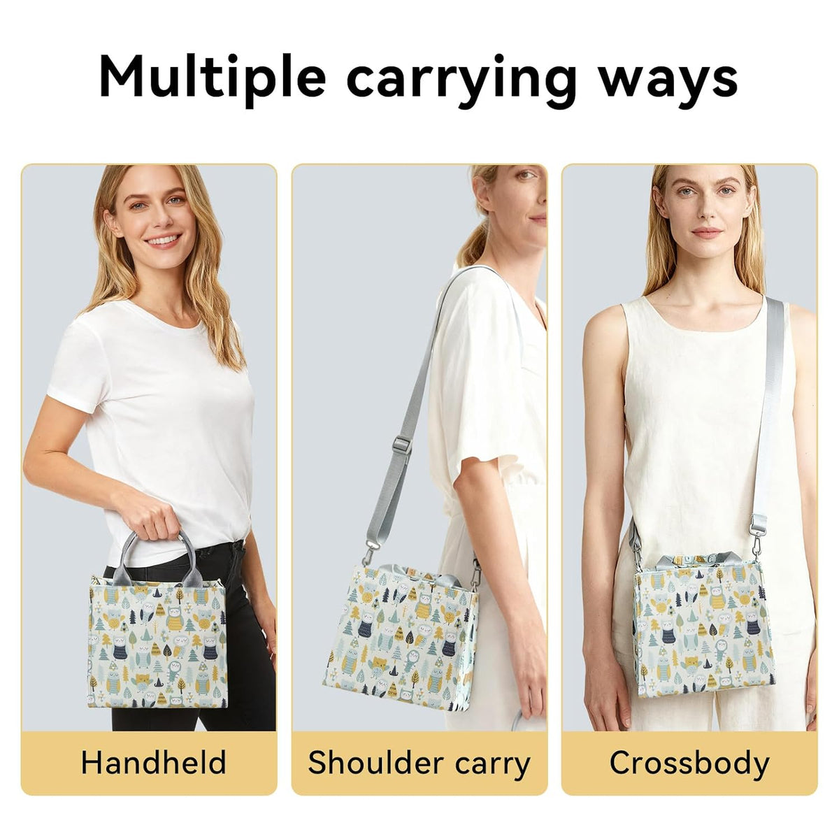 Small Diaper Bag Tote Waterproof Travel Mini Diaper Bag Multi-Function Baby Handbag Crossbody Purse(Cute Dinosaur)