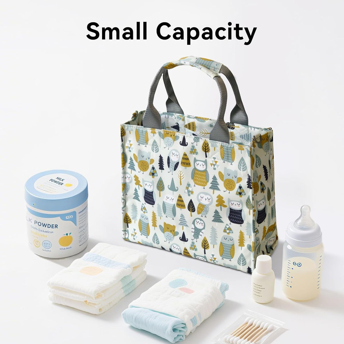 Small Diaper Bag Tote Waterproof Travel Mini Diaper Bag Multi-Function Baby Handbag Crossbody Purse(Cute Dinosaur)