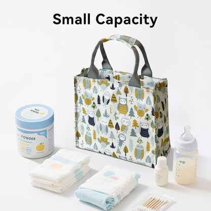 Small Diaper Bag Tote Waterproof Travel Mini Diaper Bag Multi-Function Baby Handbag Crossbody Purse(Cute Dinosaur)