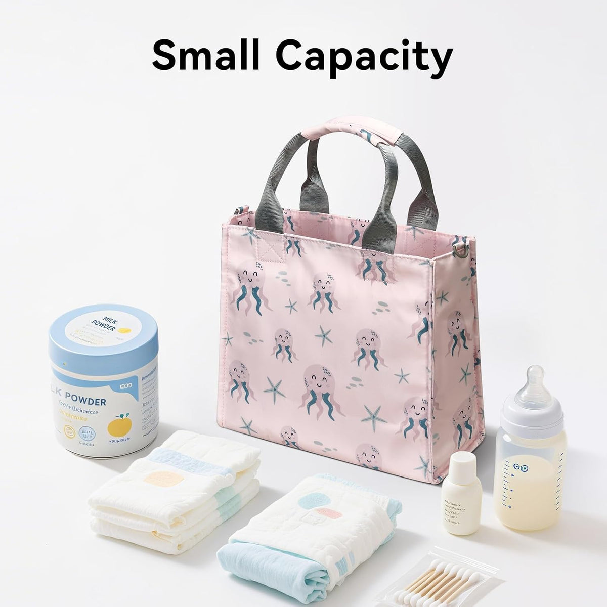 Small Diaper Bag Tote Waterproof Travel Mini Diaper Bag Multi-Function Baby Handbag Crossbody Purse(Cute Dinosaur)