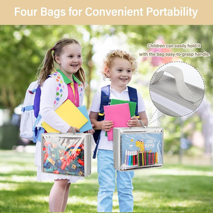 Over Door Toy Organizer, Hanging Stuffed Animal Storage with Removable Bags