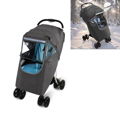 Multipurpose Strollers Protectors with Clear Winter Warm Layer and Airflows Vents Rain Cover Transparent Window Rain Protectors