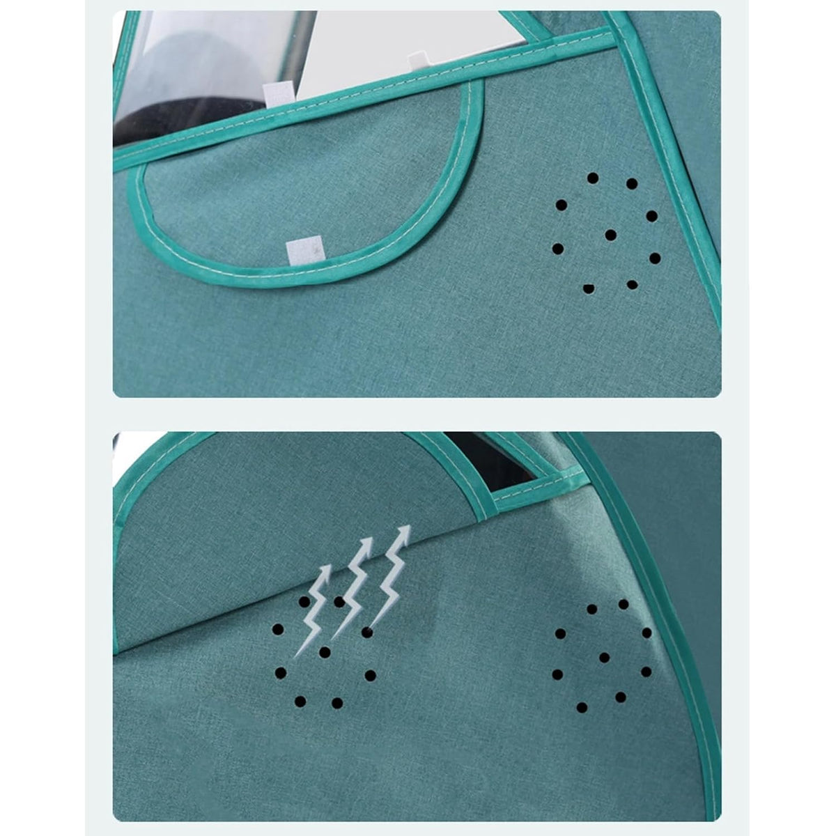 Multipurpose Strollers Protectors with Clear Winter Warm Layer and Airflows Vents Rain Cover Transparent Window Rain Protectors