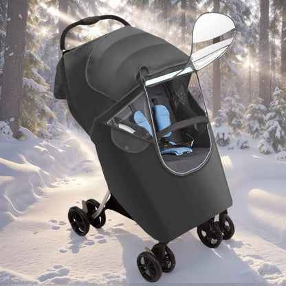 Multipurpose Strollers Protectors with Clear Winter Warm Layer and Airflows Vents Rain Cover Transparent Window Rain Protectors