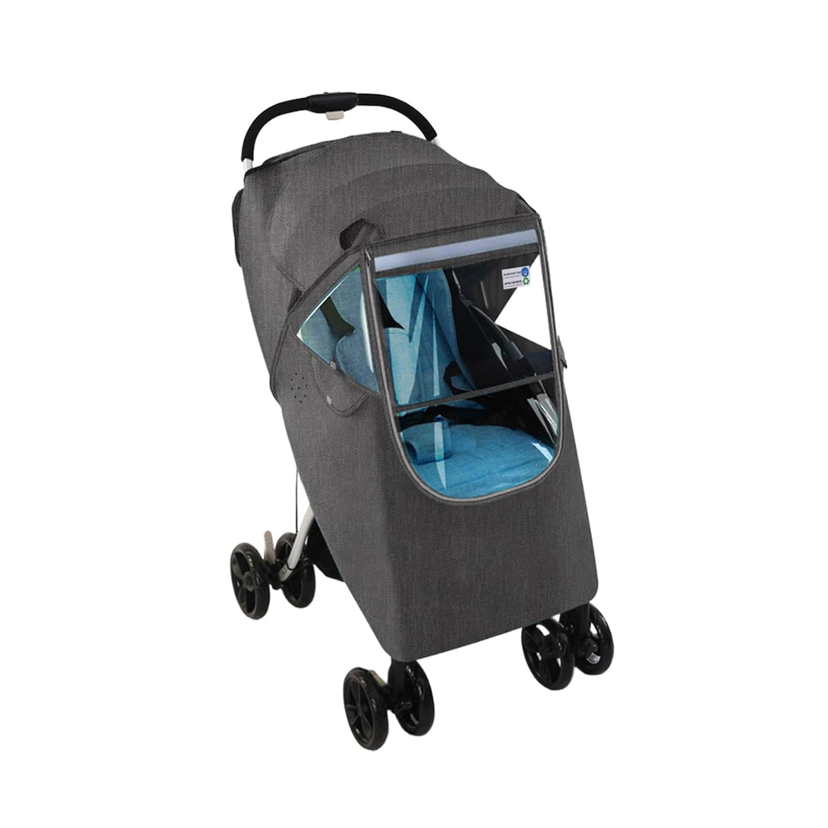 Multipurpose Strollers Protectors with Clear Winter Warm Layer and Airflows Vents Rain Cover Transparent Window Rain Protectors