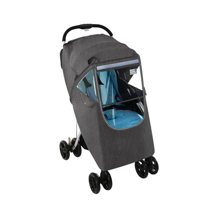 Multipurpose Strollers Protectors with Clear Winter Warm Layer and Airflows Vents Rain Cover Transparent Window Rain Protectors