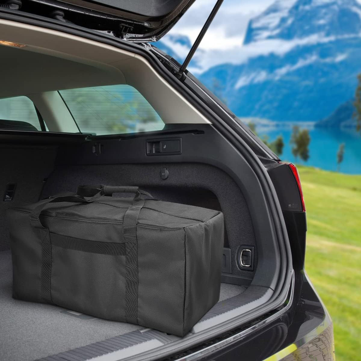 36-Inch Large Travel Duffle Bag, 100L Heavy Duty Luggage, Black