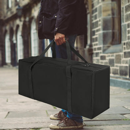 36-Inch Large Travel Duffle Bag, 100L Heavy Duty Luggage, Black
