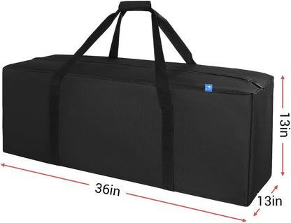 36-Inch Large Travel Duffle Bag, 100L Heavy Duty Luggage, Black